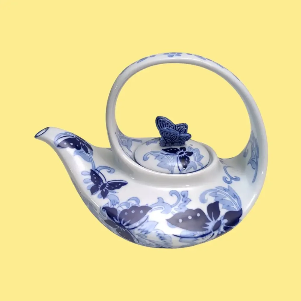 Pier 1 teapot butterfly